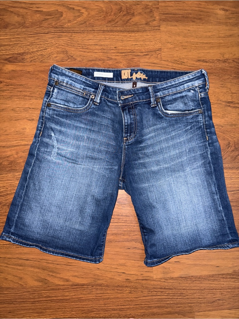 Women's Mid Blue Denim Shorts 8